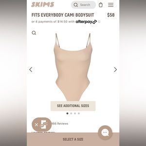 SKIMS Brand Fits Everybody Cami Bodysuit